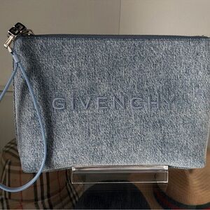 Givenchy Light Blue Denim Pouch